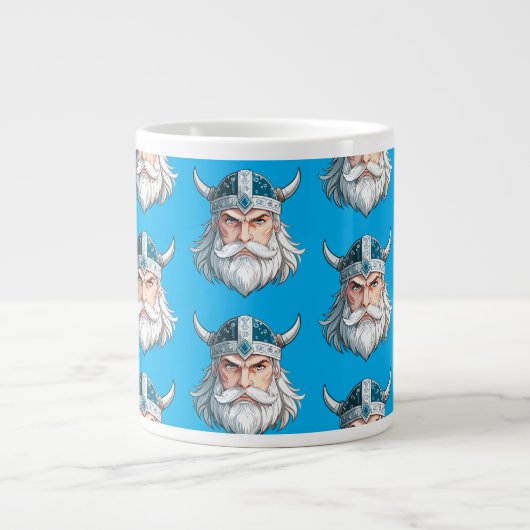 Wikingerkrieger Jumbo-Tasse (Vorderseite)