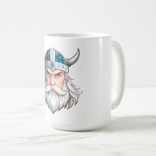 Wikingerkrieger Kaffeetasse (VorderseiteRechts)