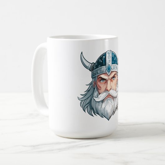 Wikingerkrieger Kaffeetasse (Vorderseite Links)