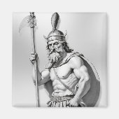 Wikingerkrieger Magnet (Vorne)