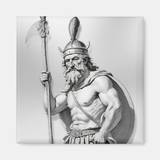 Wikingerkrieger Magnet (Vorne)