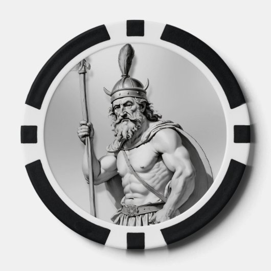 Wikingerkrieger Pokerchips (Vorderseite)