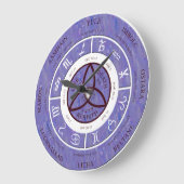 Wikingerrad der Jahresuhr auf Marmor sieht blau au Große Wanduhr (Winkel)