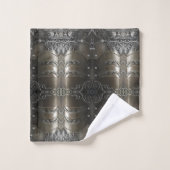 Wikingerrüstung Badhandtuch Set (Waschlappen)