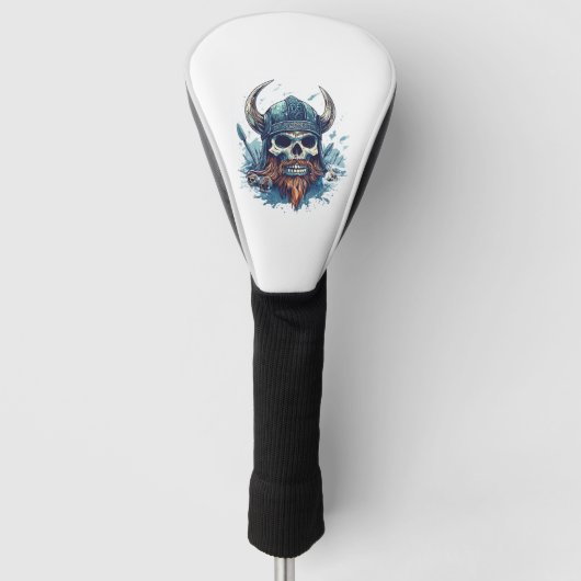Wikingerschädel Berserker Golf Headcover (Vorderseite)