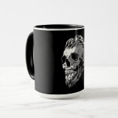Wikingerschädel Tasse (Vorderseite Links)