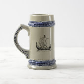 Wikingerschiff Bierglas (Links)