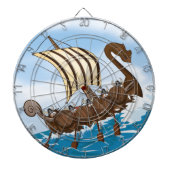 Wikingerschiff Dartscheibe (vorne)