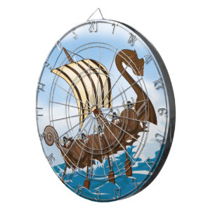Wikingerschiff Dartscheibe