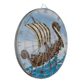 Wikingerschiff Dartscheibe (Vorderseite Links)
