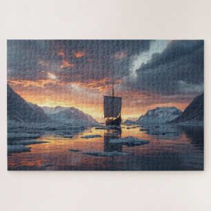 Wikingerschiff Eisfjord Puzzle