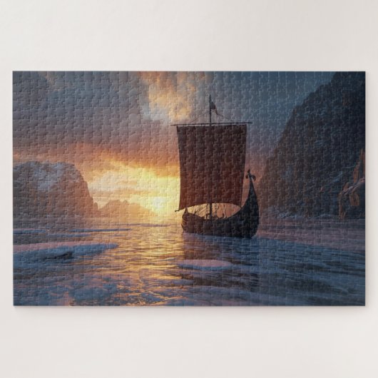 Wikingerschiff Eisfjord Puzzle (Horizontal)