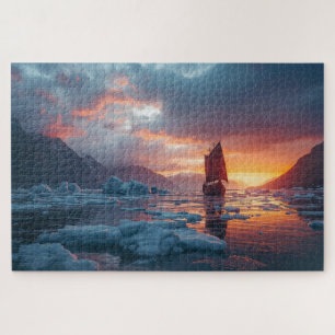 Wikingerschiff Eisfjord Puzzle