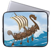 Wikingerschiff Laptopschutzhülle (Vorderseite)