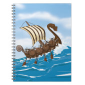 Wikingerschiff Notizblock (Vorderseite)
