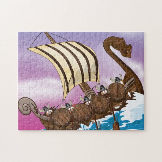 Wikingerschiff Puzzle (Horizontal)