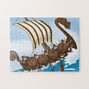 Wikingerschiff Puzzle