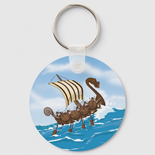Wikingerschiff Schlüsselanhänger (Vorderseite)