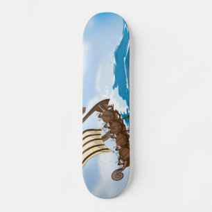 Wikingerschiff Skateboard