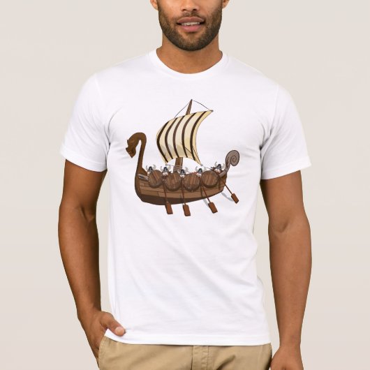 Wikingerschiff T-Shirt (Vorderseite)
