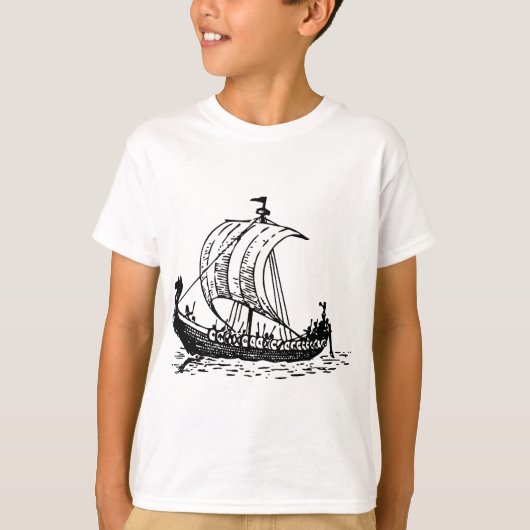Wikingerschiff T-Shirt (Vorderseite)