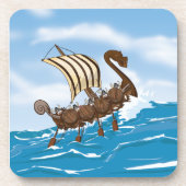 Wikingerschiff Untersetzer (Vorderseite)