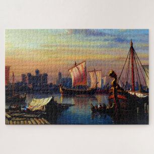 Wikingerschiffe auf dem River Thames Everhardus Ko Puzzle