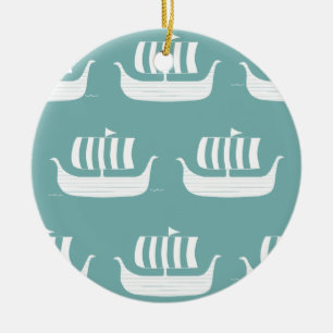 Wikingerschiffe benutzerdefiniertes Ornament