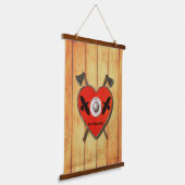 Wikingerschild - Ravens Wandteppich Mit Holzrahmen (Gewinkelt)