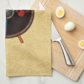 Wikingerschild und Äxte Geschirrtuch (Viertel Falte)