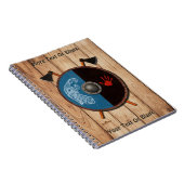 Wikingerschild und Äxte Notizblock (Rechte Seite)