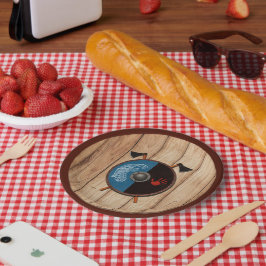 Wikingerschild und Äxte Pappteller