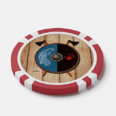 Wikingerschild und Äxte Pokerchips (Einzeln)