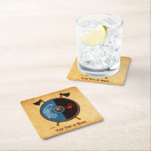 Wikingerschild und Äxte Rechteckiger Pappuntersetzer (Vor Ort)