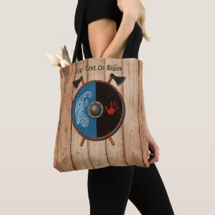 Wikingerschild und Äxte Tasche