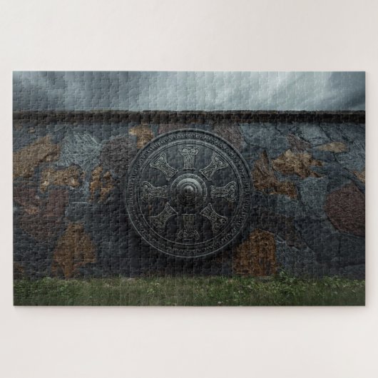 Wikingerschildwallen-Puzzleteil Puzzle (Horizontal)