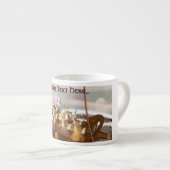 Wikingerschlachtschiff Espressotasse (Vorderseite Rechts)