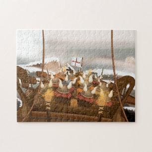 Wikingerschlachtschiff Puzzle