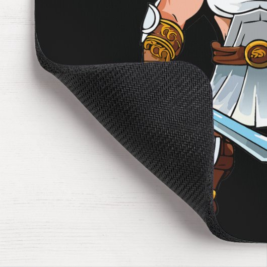 Wikingischer oder gallischer Krieger Mousepad (Ecke)