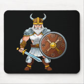 Wikingischer oder gallischer Krieger Mousepad (Vorne)