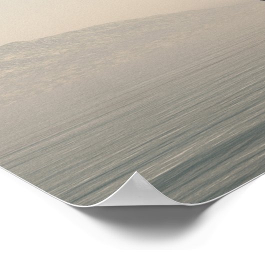 Wikinglongships im Nebst Poster (Ecke)