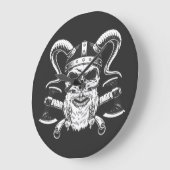 Wikings Mythology Große Wanduhr (Winkel)