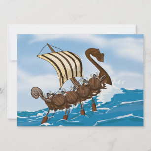 Wikingschiff Einladung