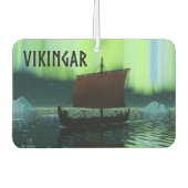 Wikingschiff und Nordlichter Autolufterfrischer (Vorderseite)