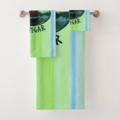 Wikingschiff und Nordlichter Badhandtuch Set (Insitu)