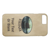 Wikingschiff und Nordlichter Case-Mate iPhone Hülle (Rückseite (Horizontal))