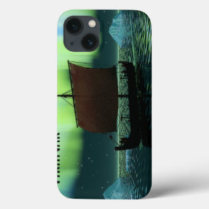 Wikingschiff und Nordlichter Case-Mate iPhone Hülle