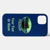 Wikingschiff und Nordlichter Case-Mate iPhone Hülle (Rückseite (Horizontal))