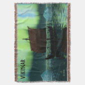 Wikingschiff und Nordlichter Decke (Vorderseite Vertikal)