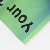 Wikingschiff und Nordlichter Fleecedecke (Ecke)